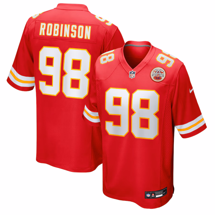 Men's Kansas City Chiefs Janarius Robinson Nike Red Team Game Jersey