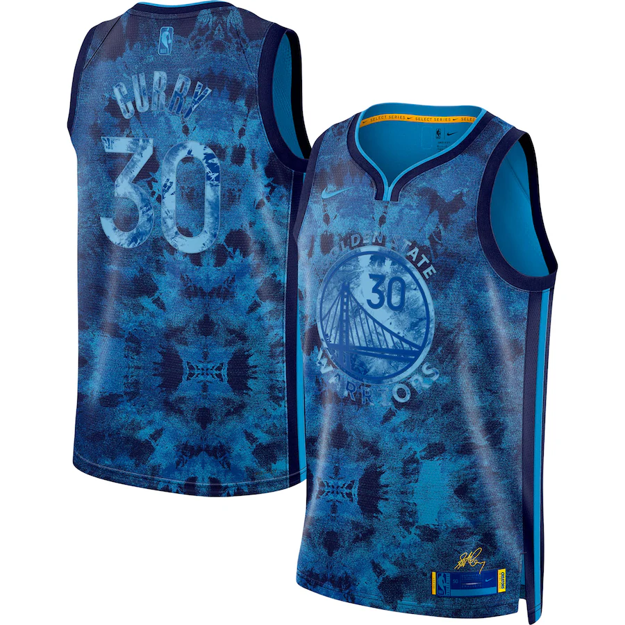 Unisex Golden State Warriors Stephen Curry Nike Royal Select Series Swingman Jersey