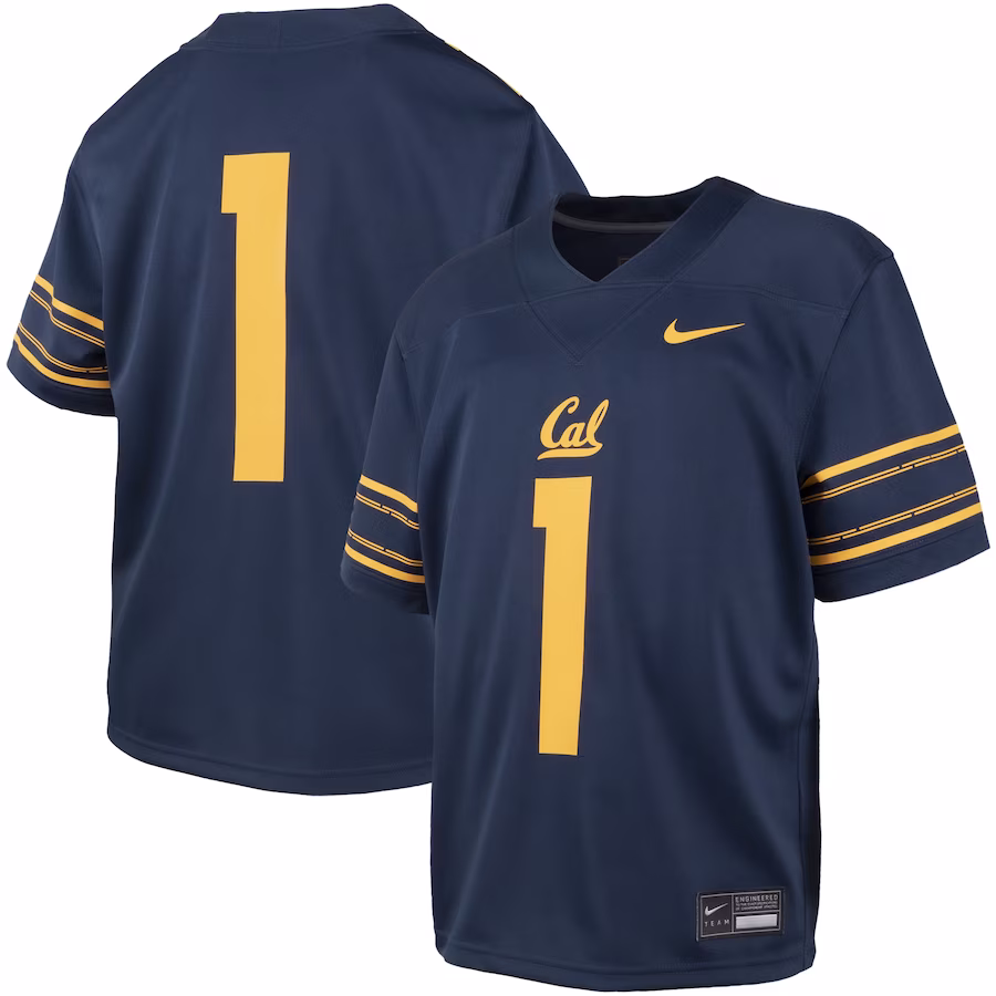 #1 Cal Bears Nike Youth Untouchable Replica Game Jersey - Navy