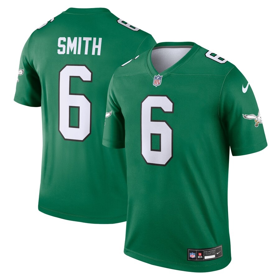 Men's Philadelphia Eagles DeVonta Smith Nike Kelly Green Alternate Legend Player Performance Top