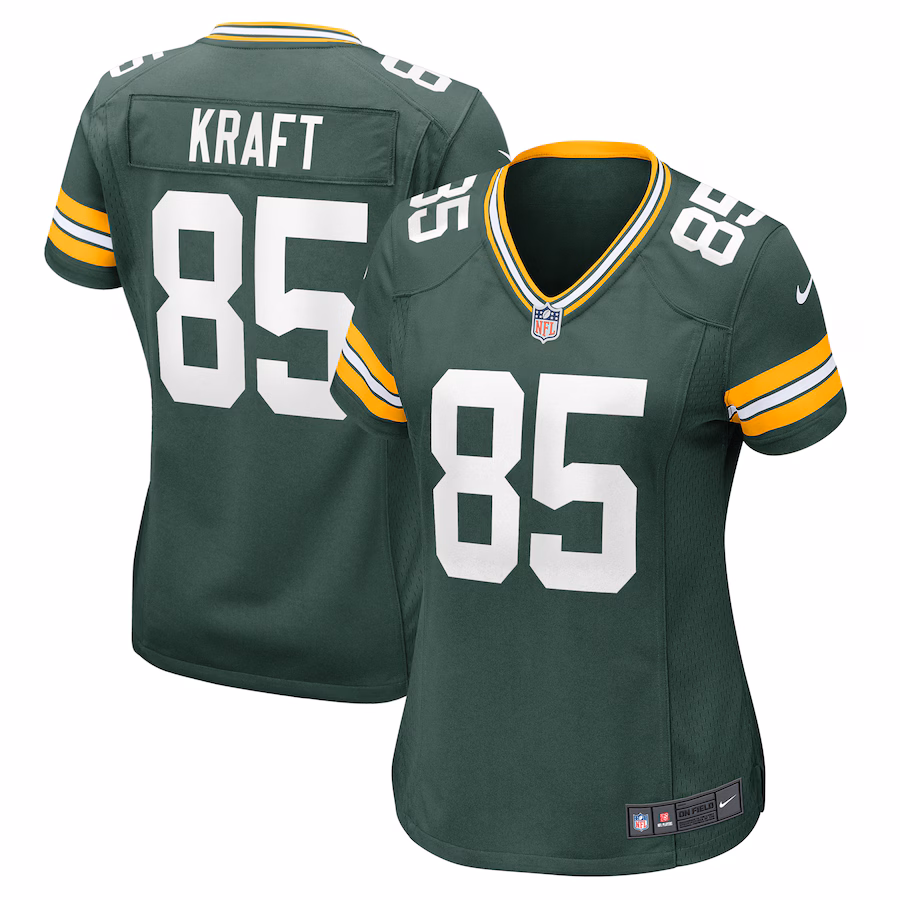Women's Green Bay Packers Tucker Kraft Nike Green Game Jersey