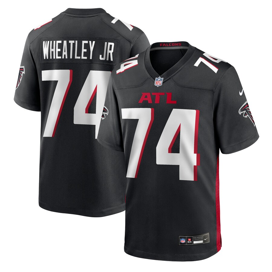 Men's Atlanta Falcons Tyrone Wheatley Jr Nike Black Team Game Jersey