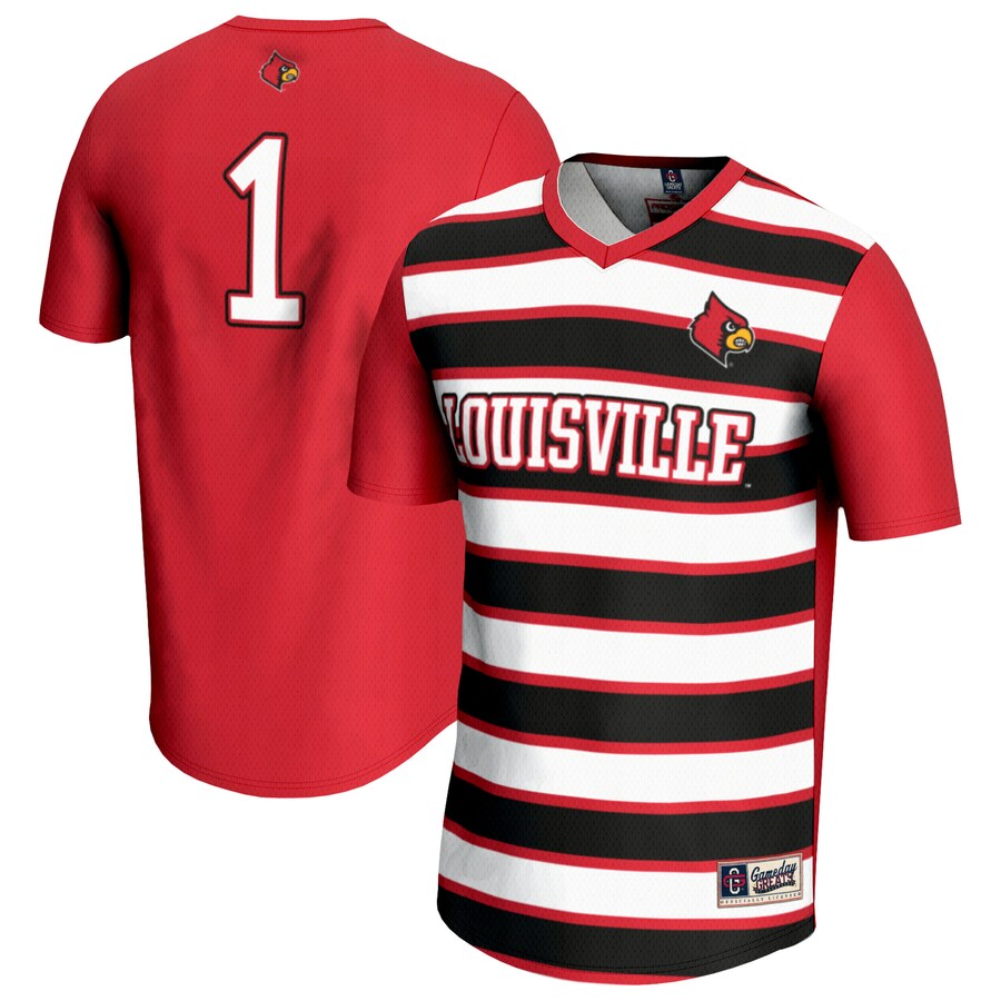 Youth GameDay Greats #1 Red Louisville Cardinals Lightweight Soccer Fashion Jersey