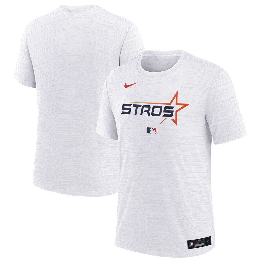 Youth Houston Astros Nike White City Connect Authentic Collection Velocity Performance T-Shirt