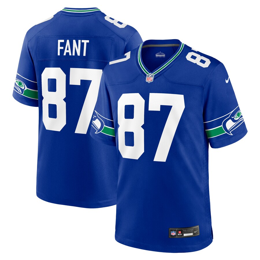 Men's Seattle Seahawks Noah Fant Nike Royal Alternate Game Jersey