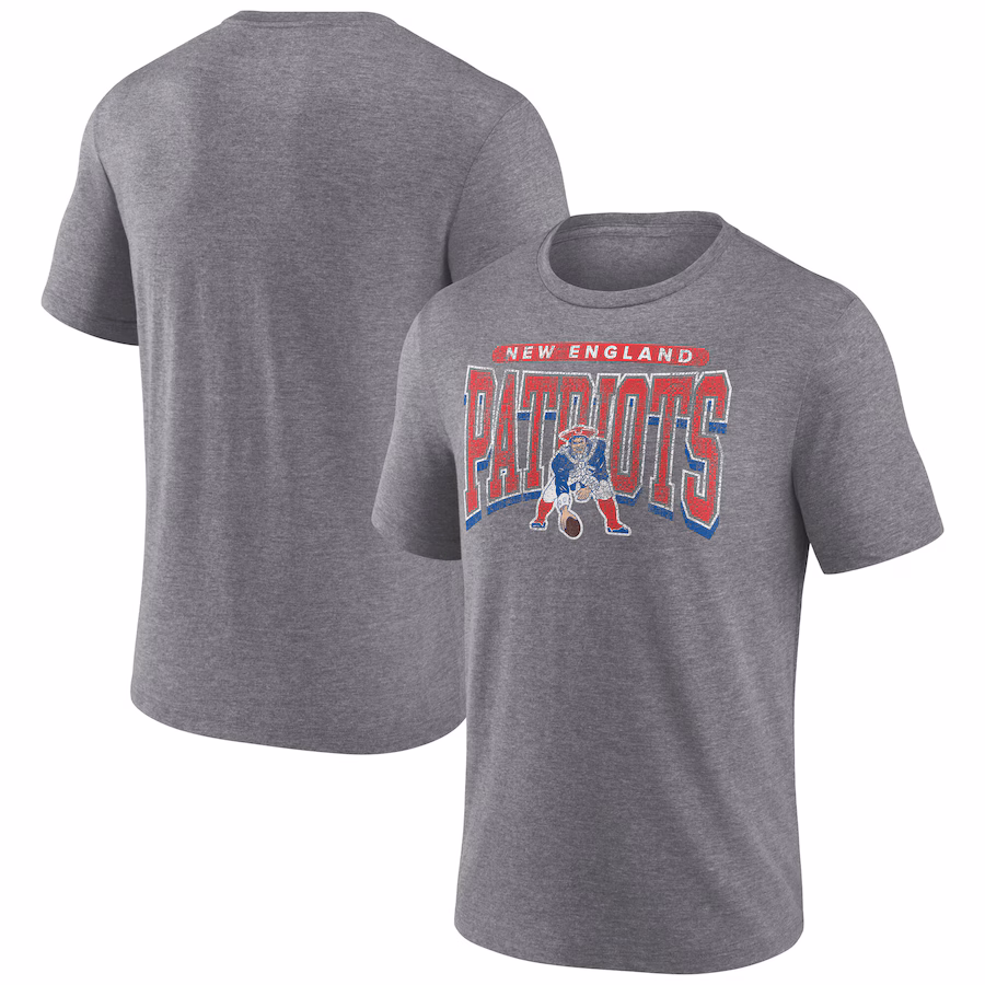 Men's Detroit Lions Blue Vintage Collection Victory Arch Long Sleeve T-Shirt