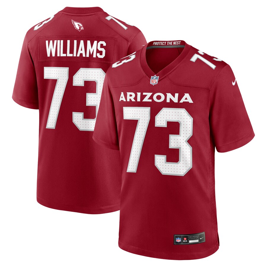 Men's Arizona Cardinals Jonah Williams Nike Cardinal Team Game Jersey