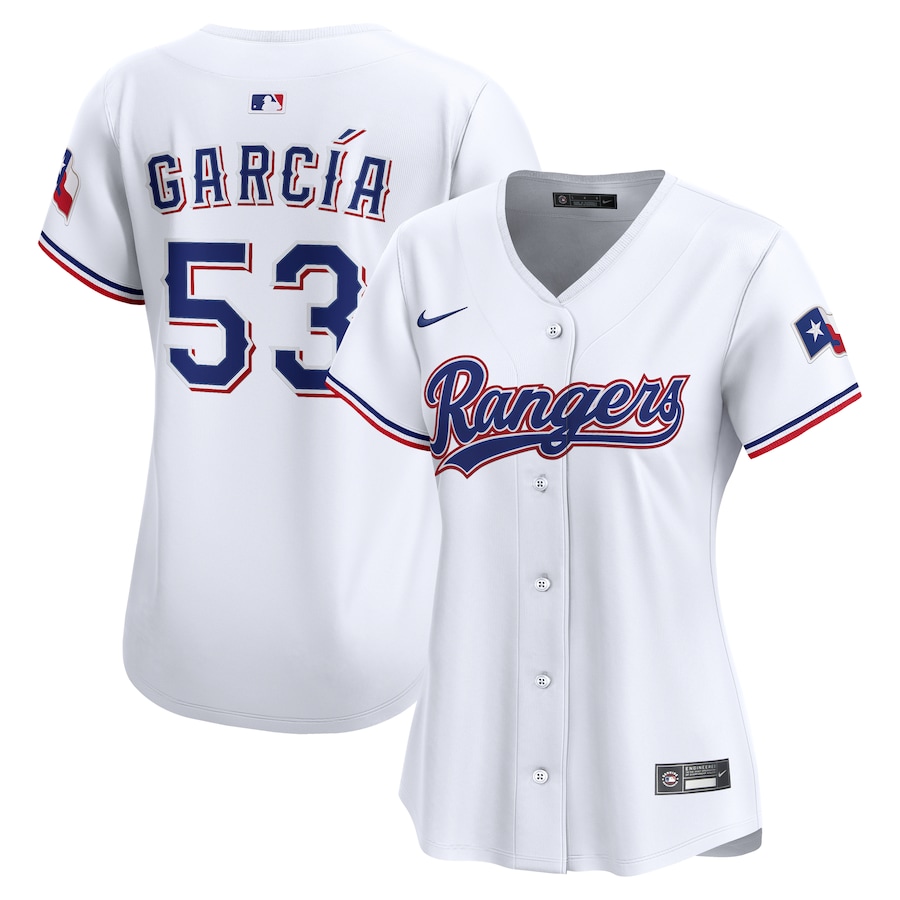Women's Texas Rangers Adolis Garcia Nike White Home Limited Jersey