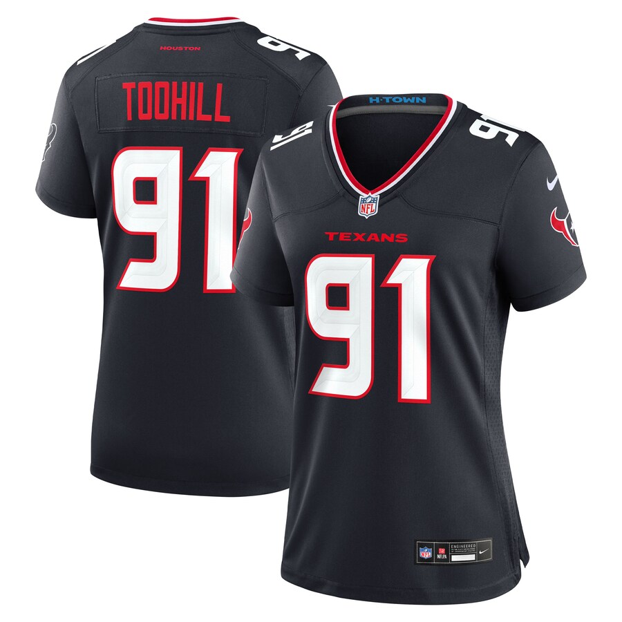 Women's Houston Texans Casey Toohill Nike Navy Team Game Jersey