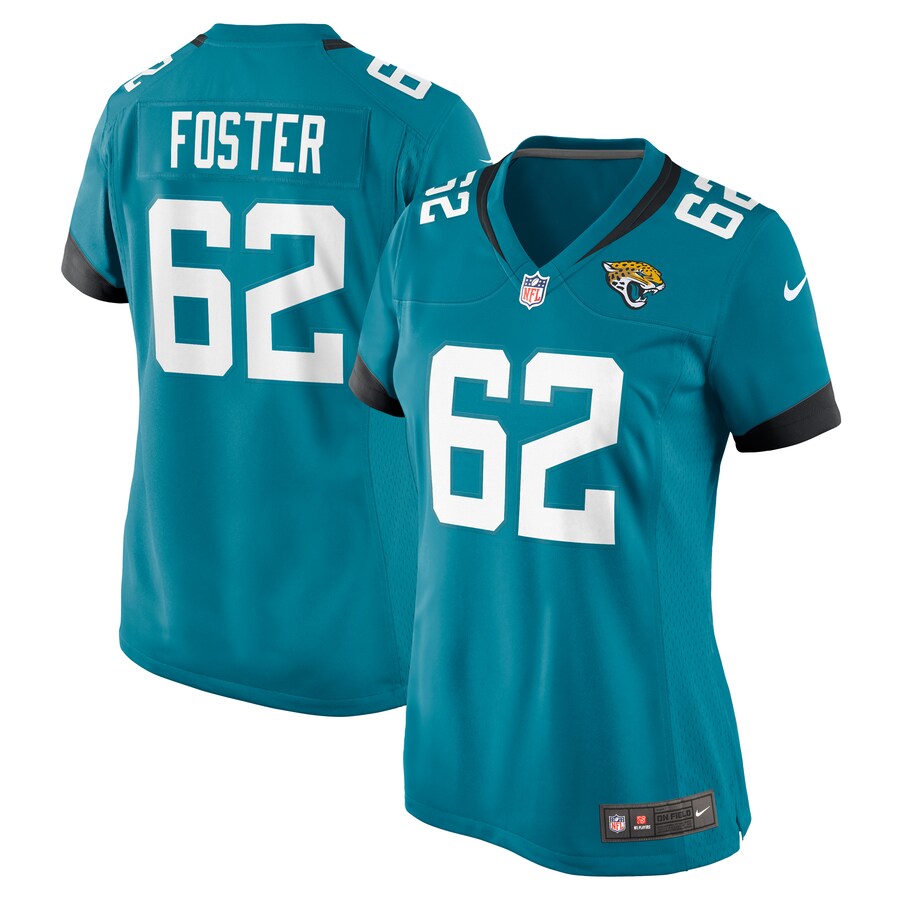 Women's Jacksonville Jaguars Javon Foster Nike Teal Game Jersey