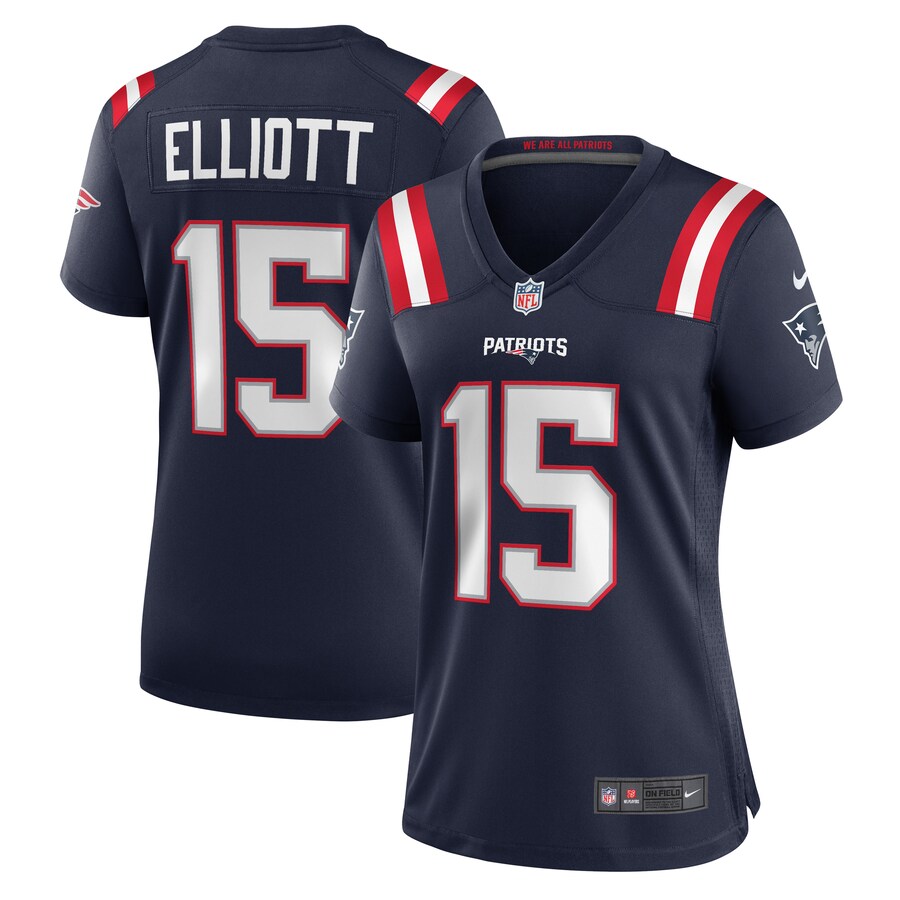 Women's New England Patriots Ezekiel Elliott Nike Navy Game Jersey