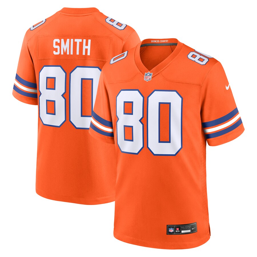 Men's Denver Broncos Rod Smith Nike Orange Retired Player Alternate Game Jersey