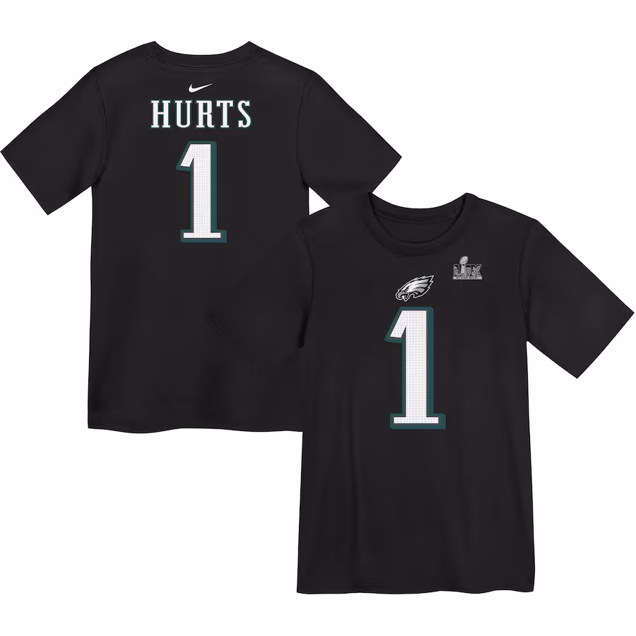 Men's Denver Broncos Bo Nix Nike Navy Player Name & Number T-Shirt