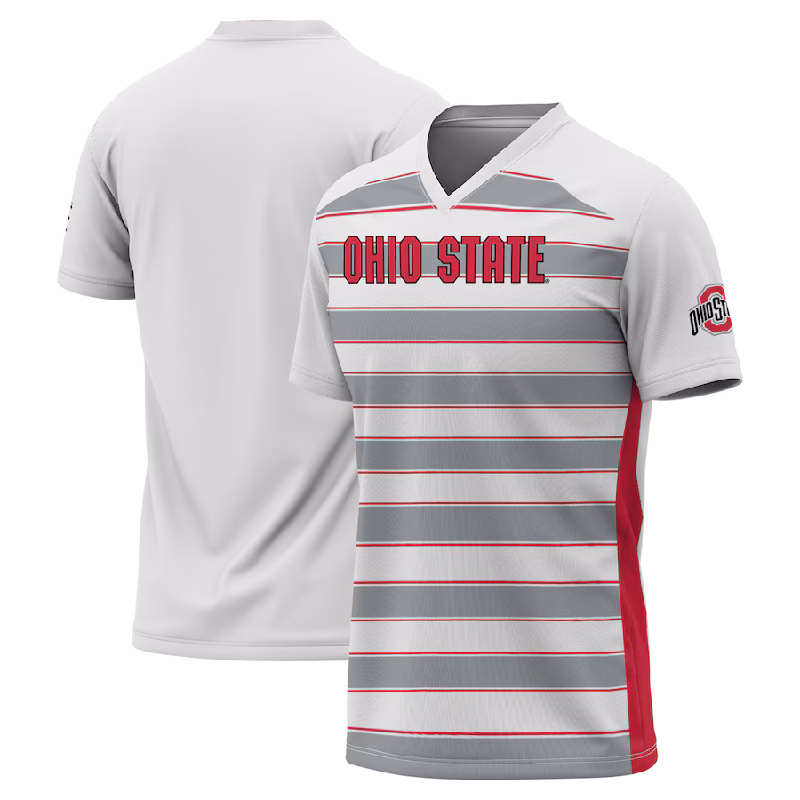 Youth GameDay Greats White Ohio State Buckeyes Lightweight Soccer Fashion Jersey