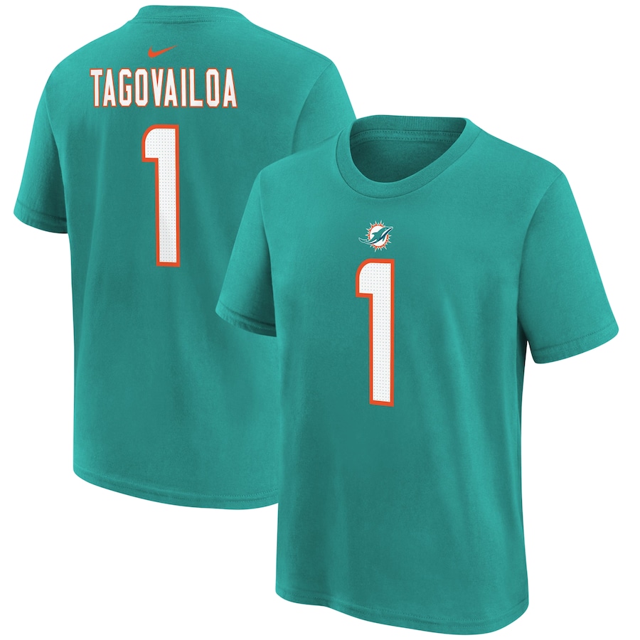 Youth Philadelphia Eagles Jalen Hurts Midnight Green Nike Player Name & Number T-Shirt