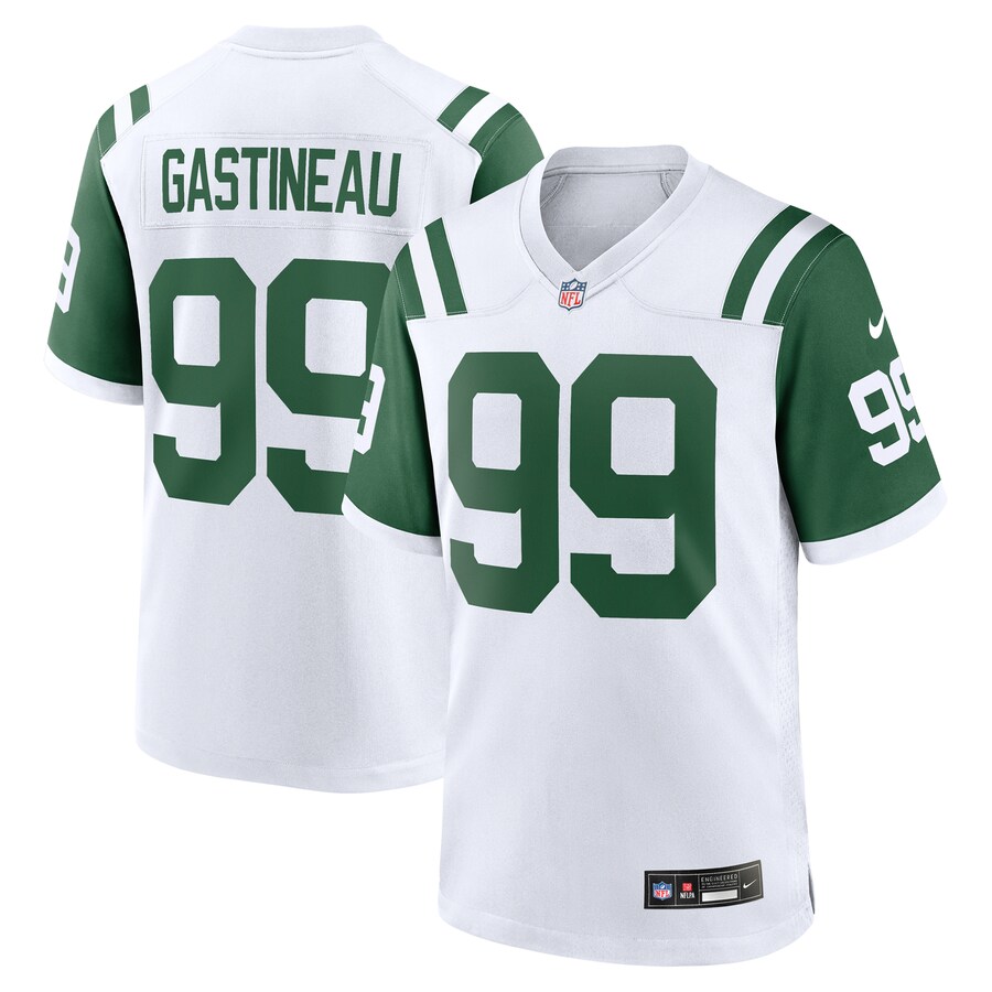 Men's New York Jets Mark Gastineau Nike White Retired Player Alternate Game Jersey
