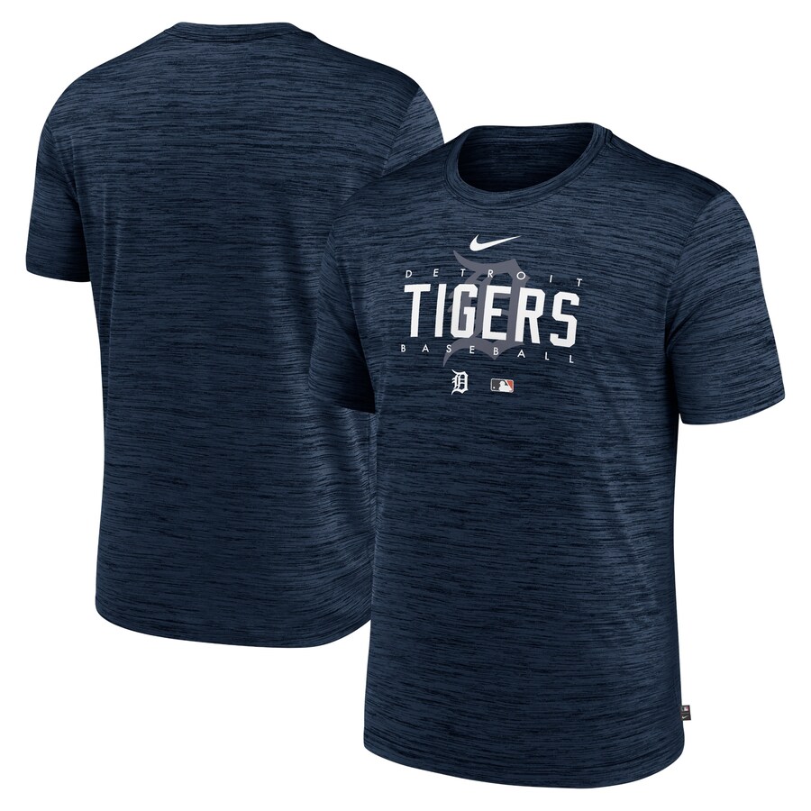 Men's Detroit Tigers Nike Navy Authentic Collection Velocity Performance Practice T-Shirt
