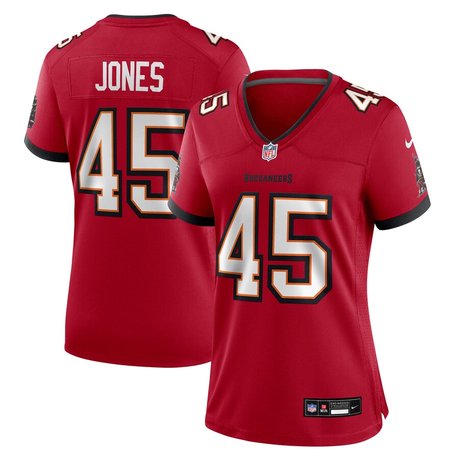 Women's Tampa Bay Buccaneers Deion Jones Nike Red Team Game Jersey