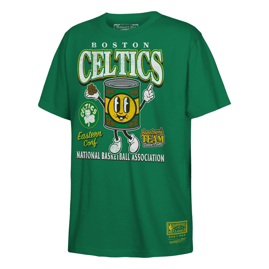 Youth Boston Celtics  Mitchell & Ness Kelly Green Concession Food Character T-Shirt