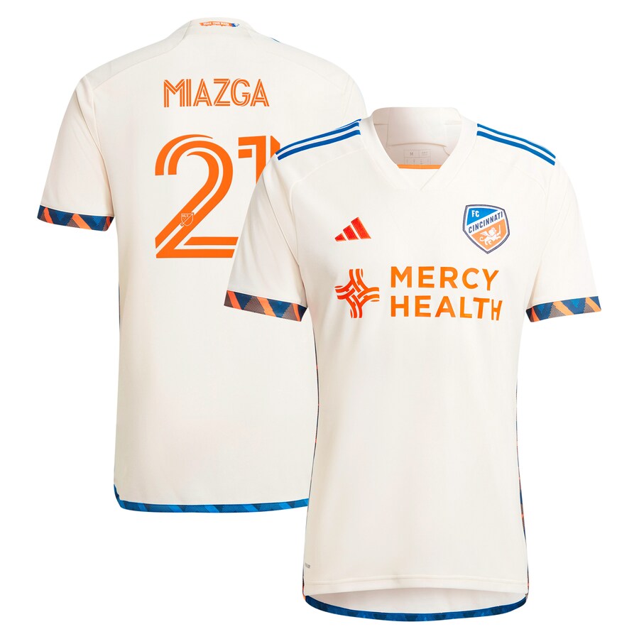 Men's FC Cincinnati Matt Miazga adidas White 2024 The Canvas Kit Replica Player Jersey