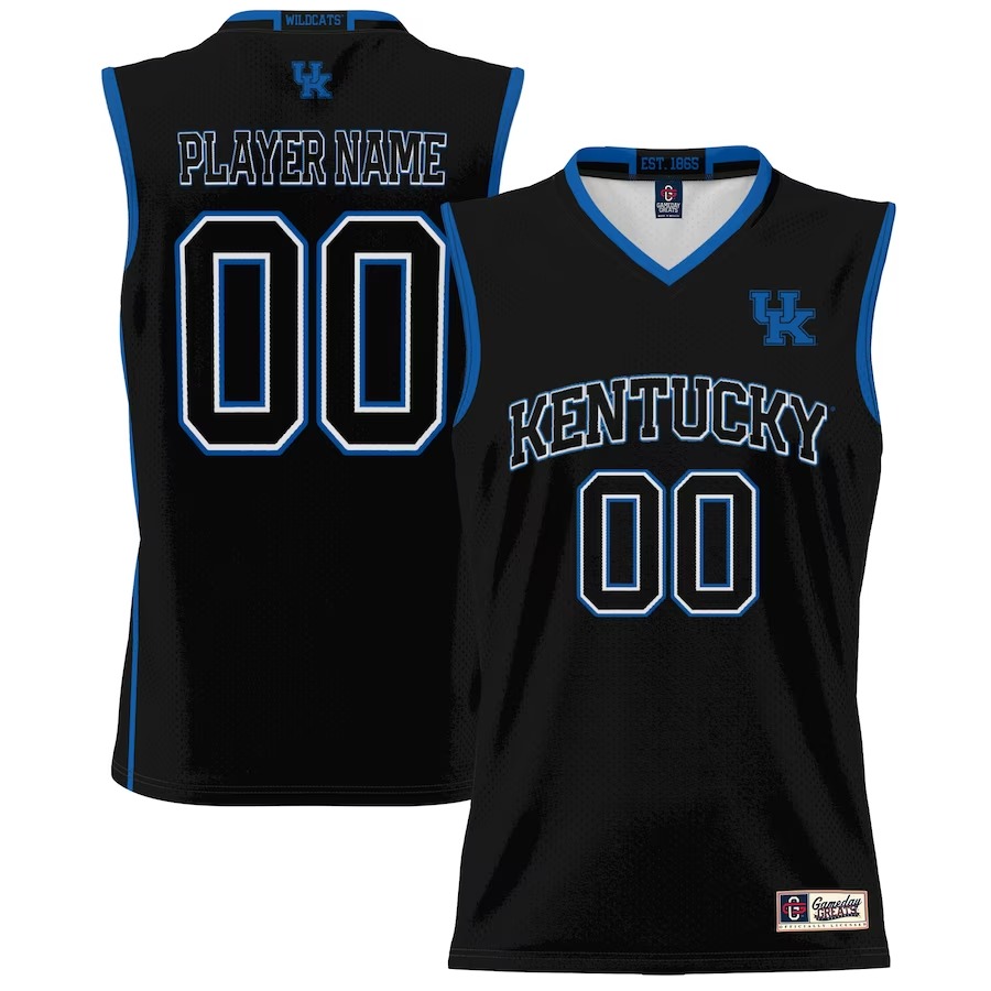 Kentucky Wildcats GameDay Greats Unisex NIL Pick-A-Player Lightweight Women's Basketball Jersey - Black
