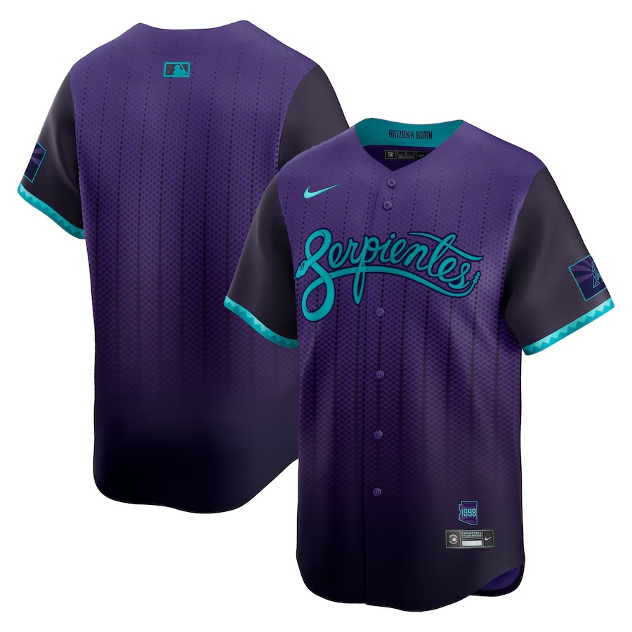 Men's Arizona Diamondbacks Nike Purple 2025 City Connect Limited Jersey