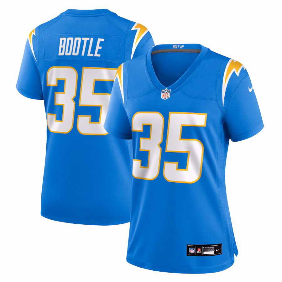 Women's Los Angeles Chargers Dicaprio Bootle Nike Powder Blue Team Game Jersey