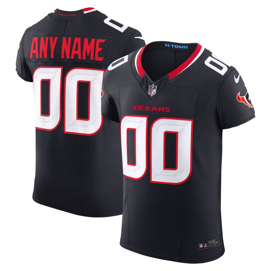 Men's Houston Texans Nike Navy Team Vapor F.U.S.E. Elite Custom Jersey