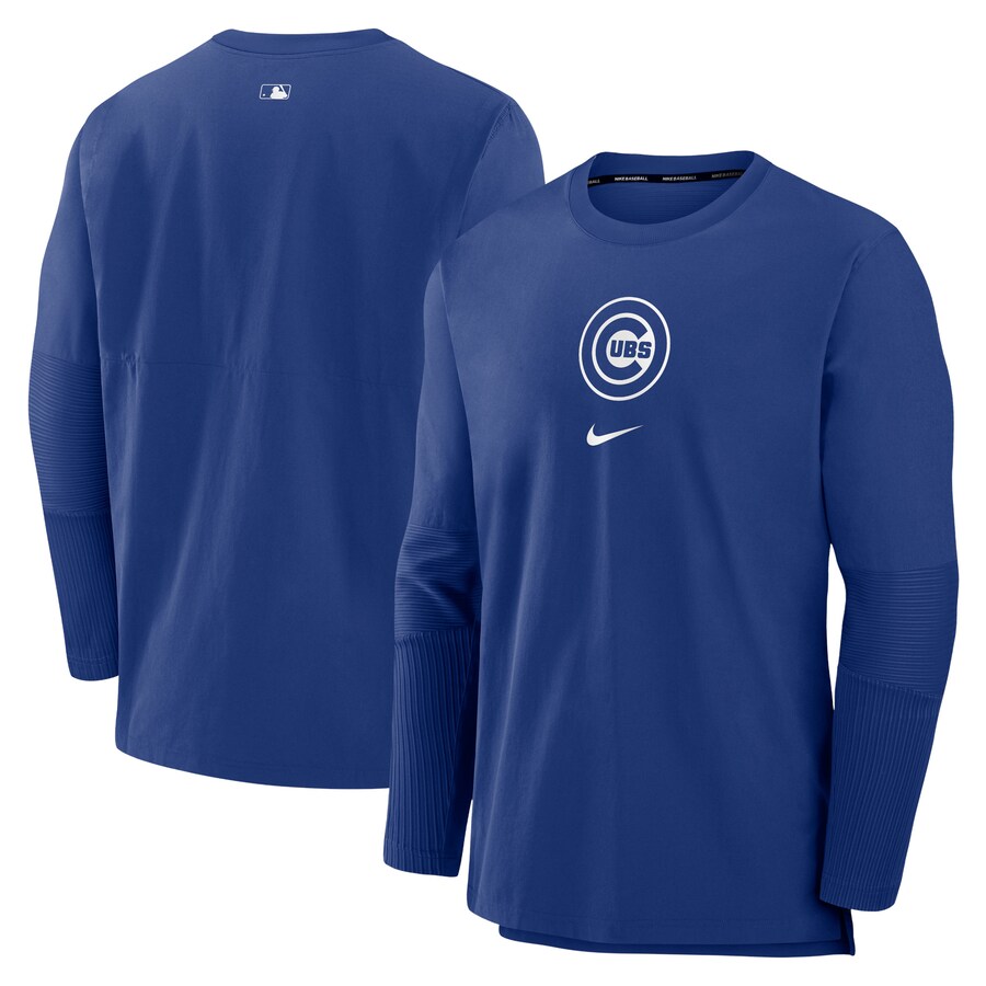 Men's Chicago Cubs Nike Royal Authentic Collection Player Performance Pullover Sweatshirt
