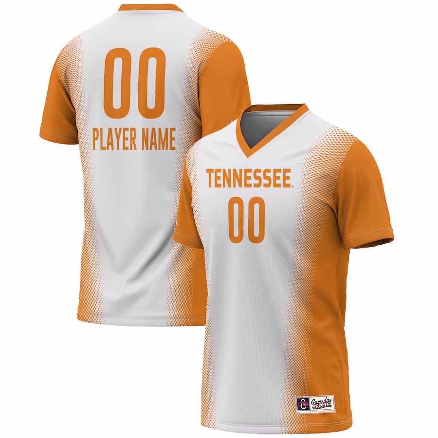 Tennessee Volunteers GameDay Greats Unisex NIL Pick-A-Player Lightweight Women's Soccer Jersey - White