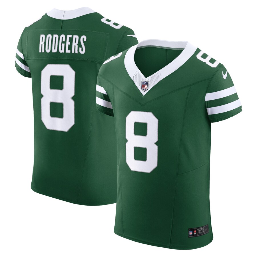Men's New York Jets Aaron Rodgers Nike Green Vapor F.U.S.E. Elite Jersey