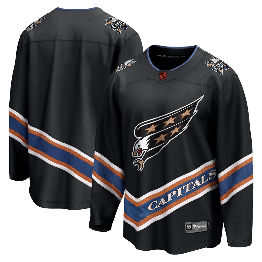 Men's Washington Capitals Fanatics Black Special Edition 2.0 Breakaway Blank Jersey
