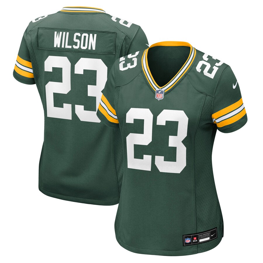 Women's Green Bay Packers Emanuel Wilson Nike Green Team Game Jersey
