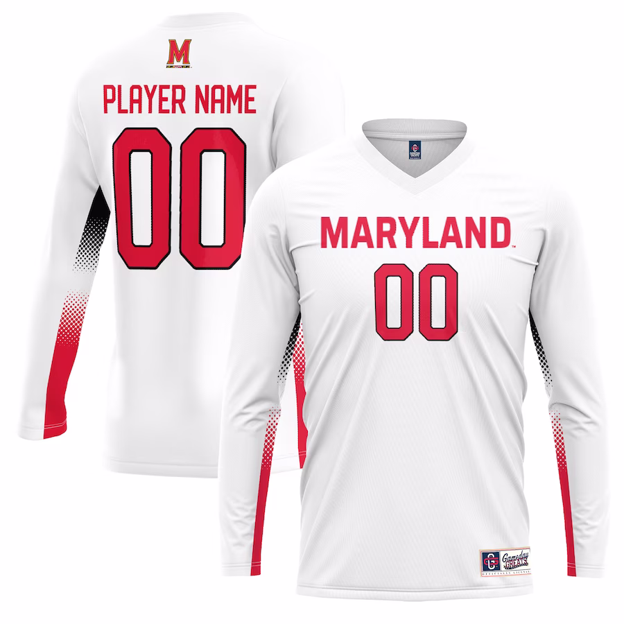 Maryland Terrapins GameDay Greats Youth NIL Lightweight Volleyball Jersey - White