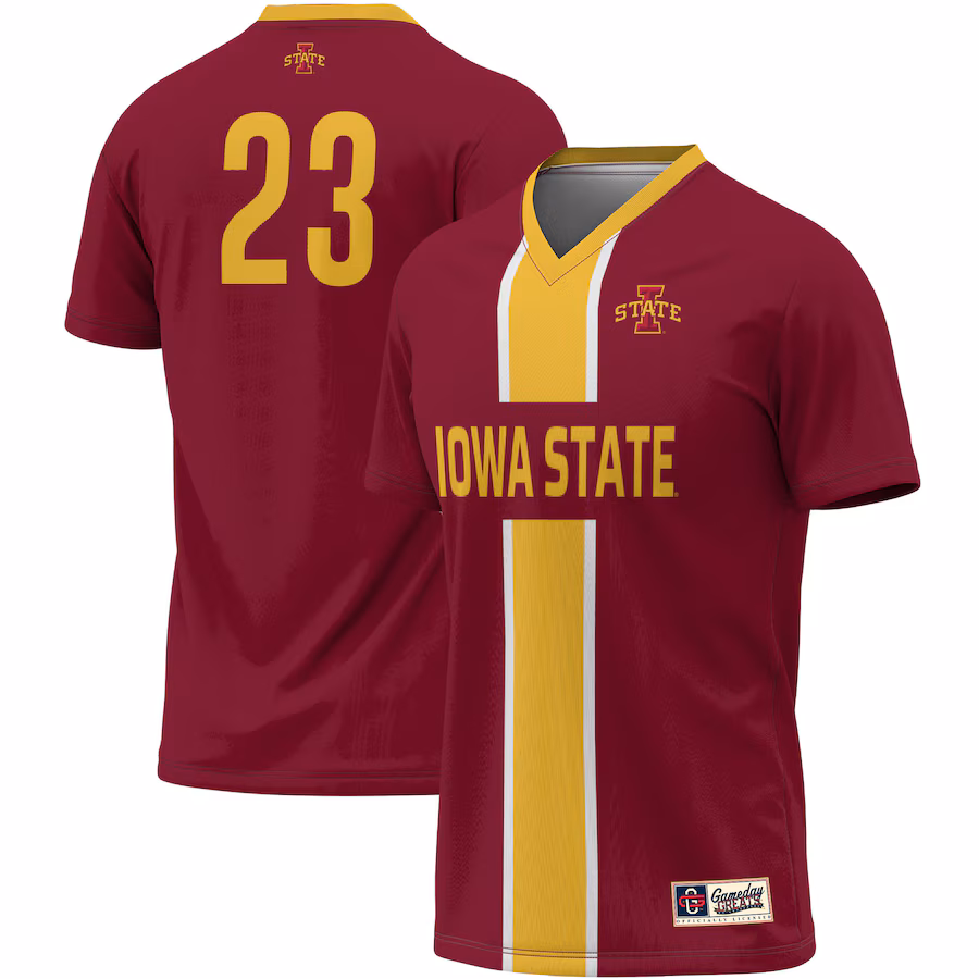 Unisex ProSphere #1 Cardinal Iowa State Cyclones Lightweight Soccer Jersey