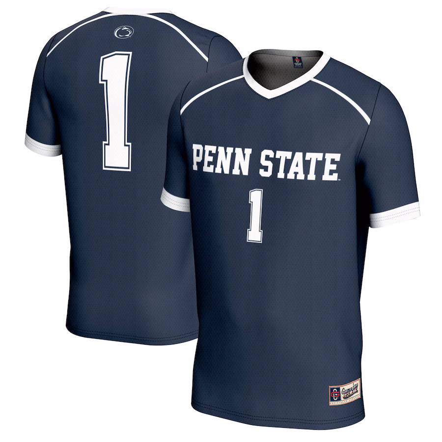 #1 Penn State Nittany Lions GameDay Greats Unisex Women's Lacrosse Lightweight Fashion Jersey - Navy