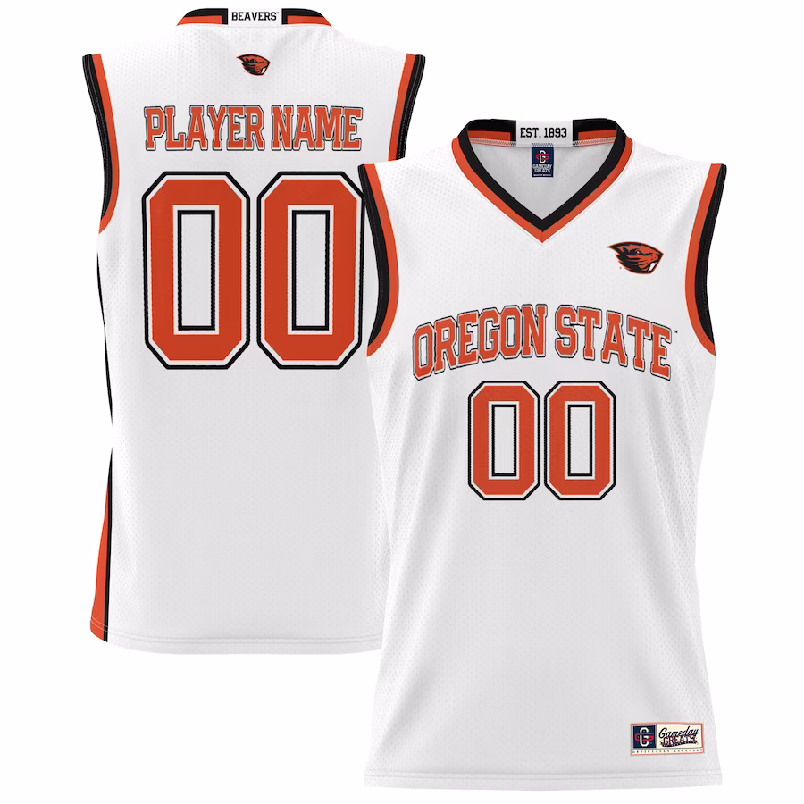Oregon State Beavers GameDay Greats Youth NIL Pick-A-Player Lightweight Women's Basketball Jersey - White