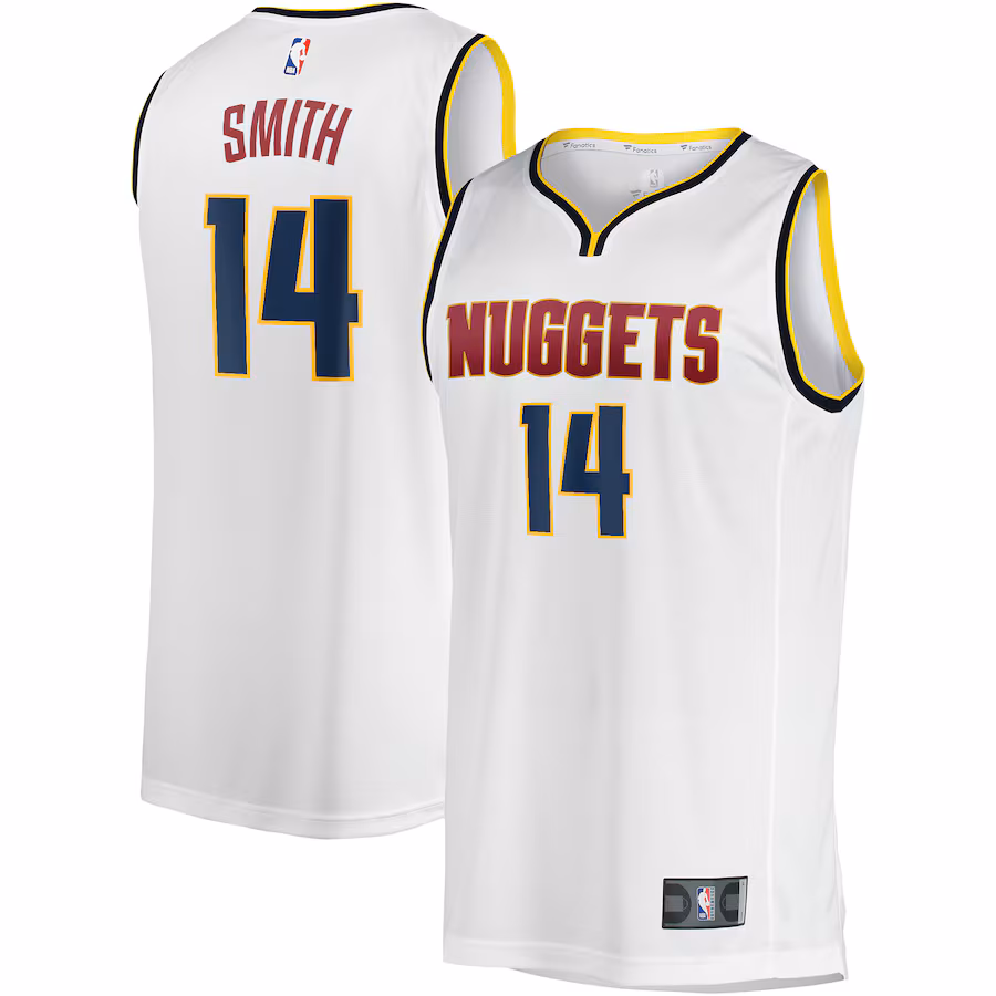 Men's Denver Nuggets Ish Smith Fanatics White Fast Break Player Jersey - Association Edition