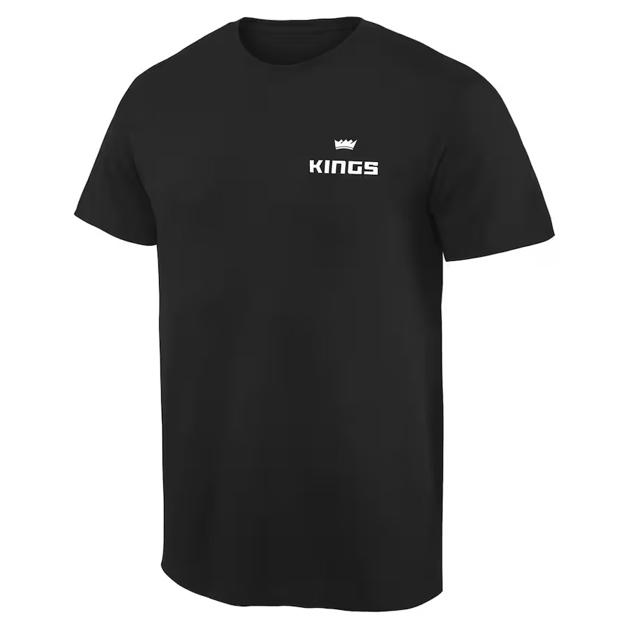 Men's Sacramento Kings Black Logo T-Shirt