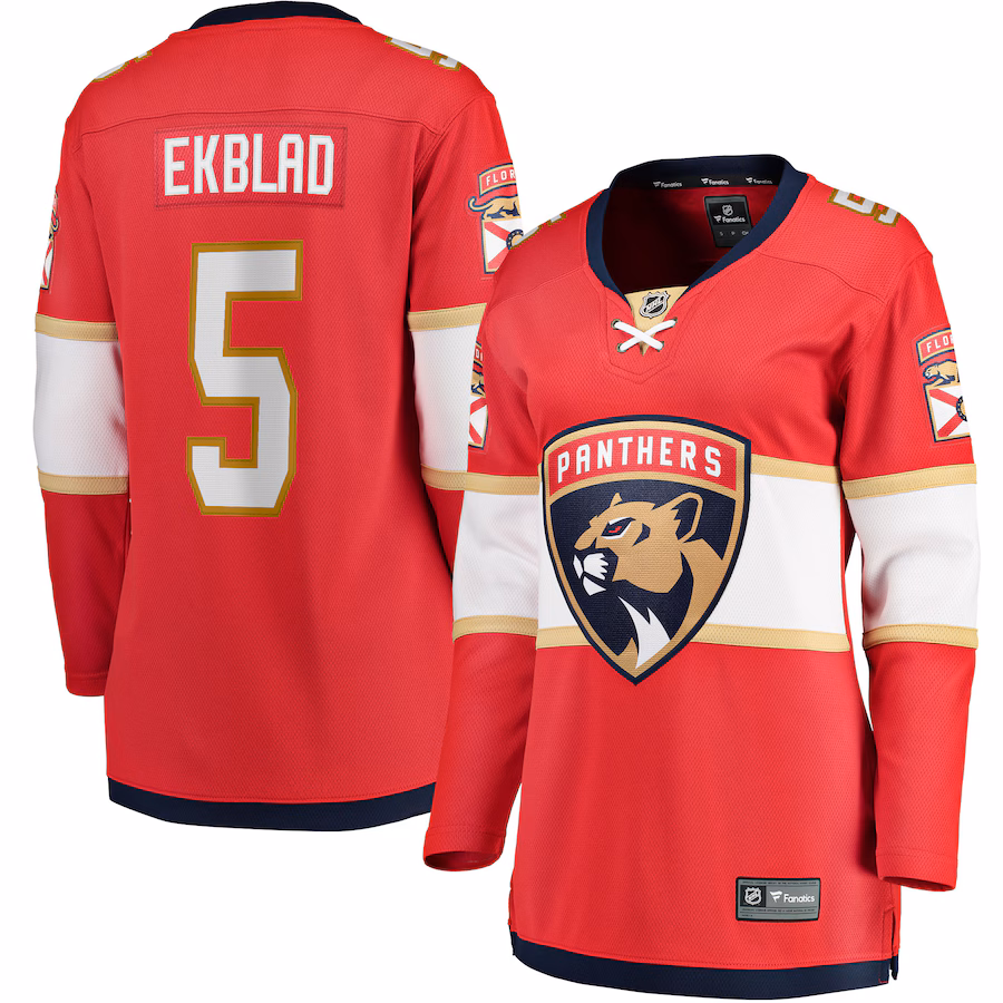 Women's Florida Panthers Aaron Ekblad Fanatics Red Home Team Breakaway Player Jersey