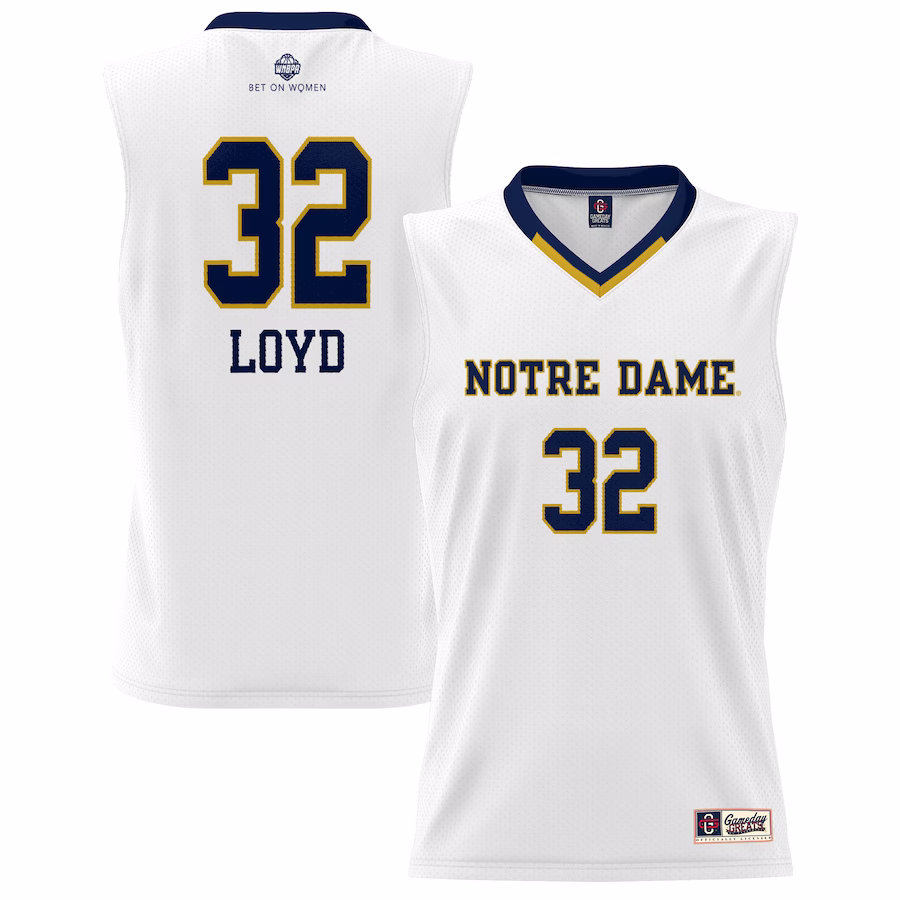 Jewell Loyd Notre Dame Fighting Irish GameDay Greats Unisex Lightweight Basketball Alumni Jersey - White