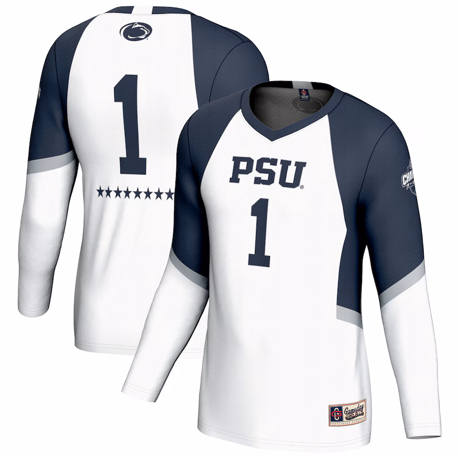 Unisex GameDay Greats White Penn State Nittany Lions 2024 NCAA Women's Volleyball National Champions Lightweight Fashion Jersey