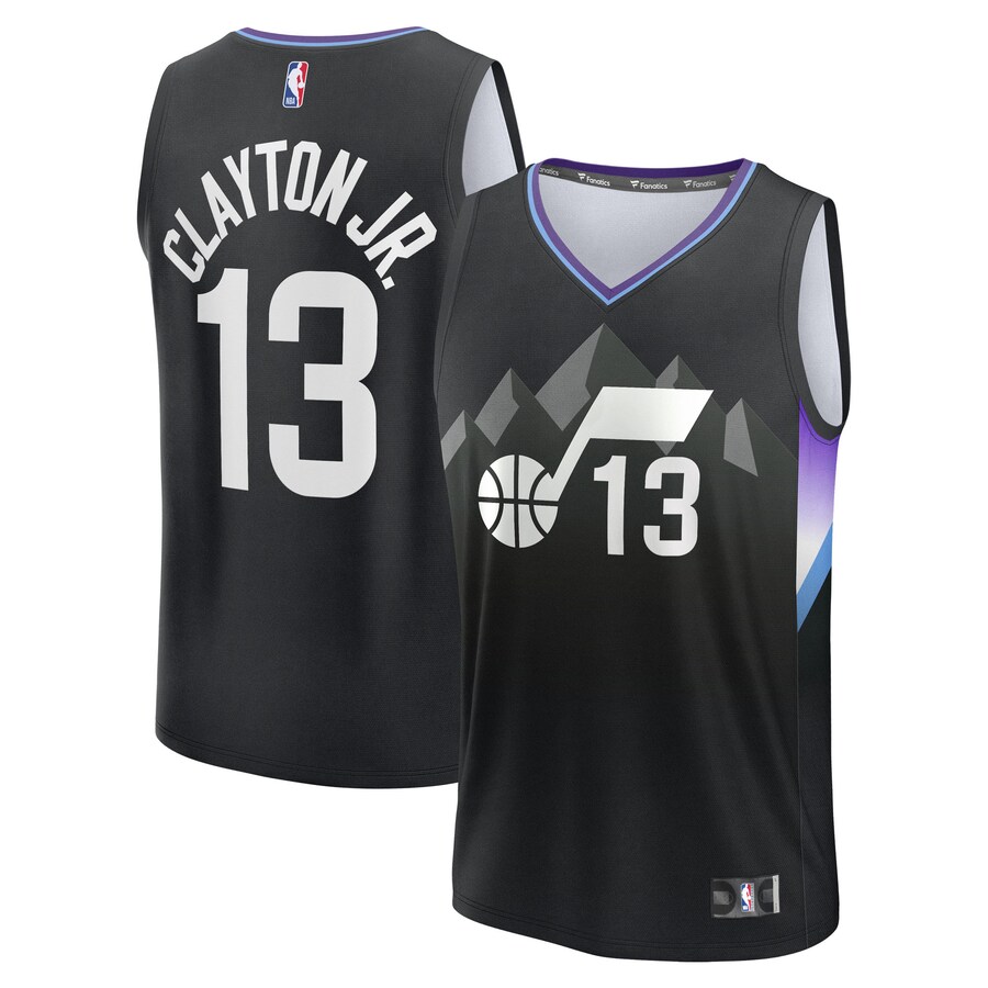 Youth Utah Jazz Walter Clayton Jr. Fanatics Black Fast Break Replica Player Jersey - Statement Edition