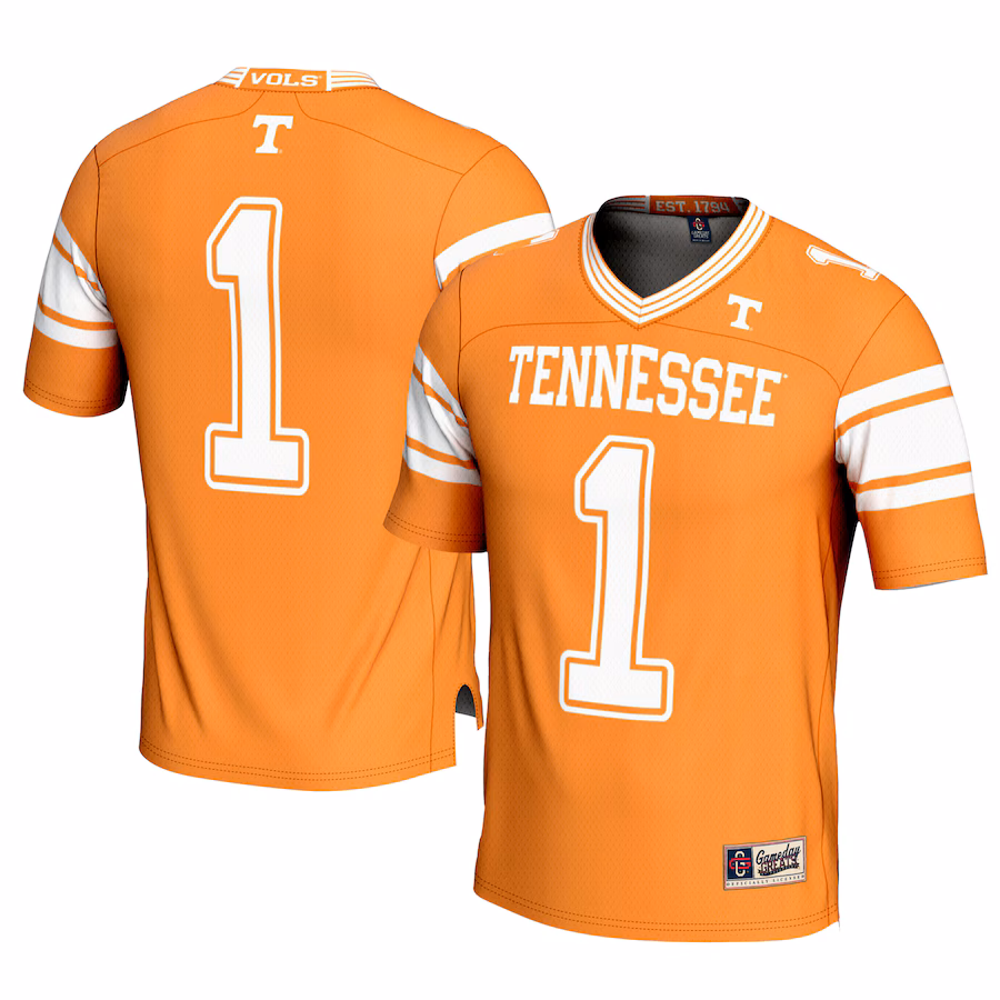 Men's GameDay Greats #1 Tennessee Orange Tennessee Volunteers Football Jersey