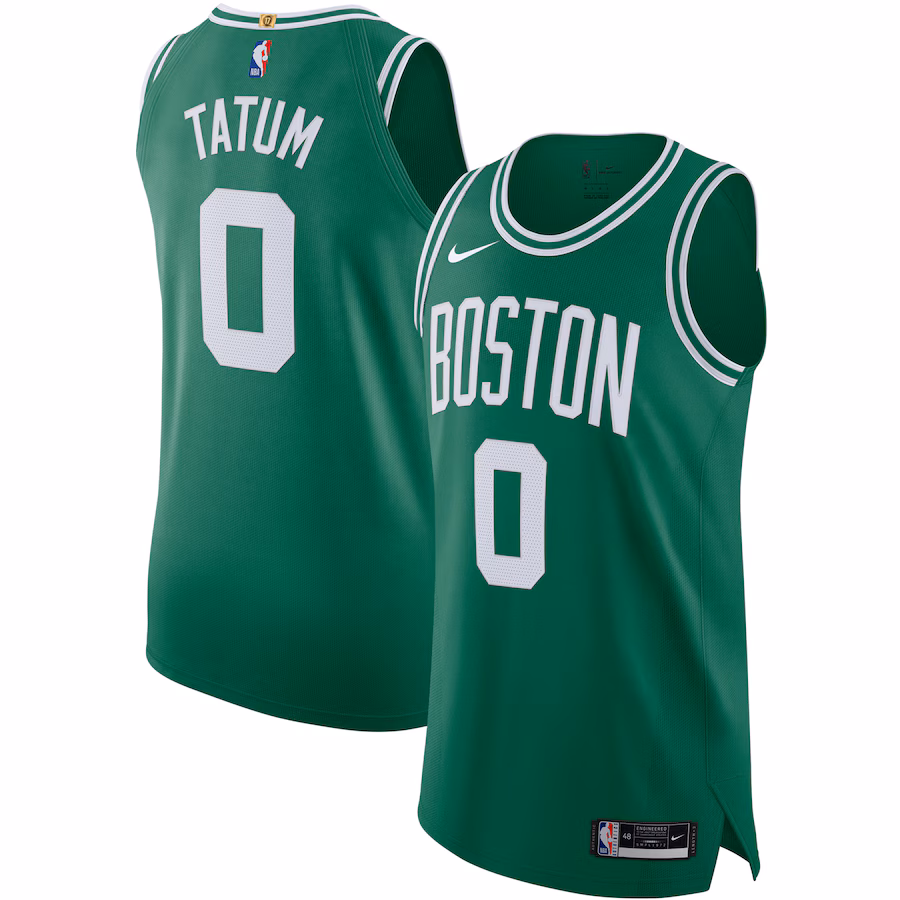 Men's Boston Celtics Jayson Tatum Nike Kelly Green Authentic Jersey - Icon Edition
