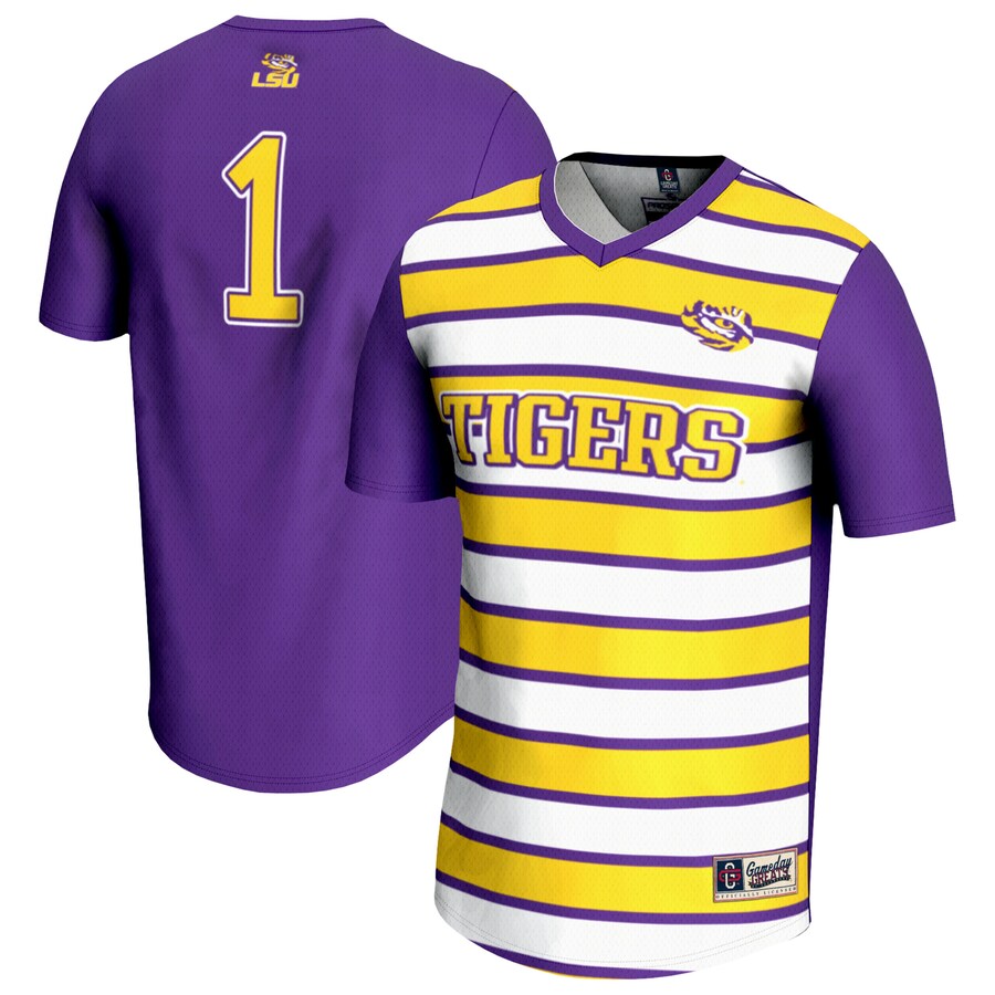 Unisex GameDay Greats #1 Purple LSU Tigers Lightweight Soccer Fashion Jersey