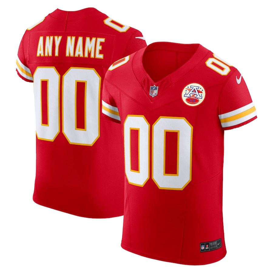 Men's Kansas City Chiefs Nike Red Vapor F.U.S.E. Elite Custom Jersey