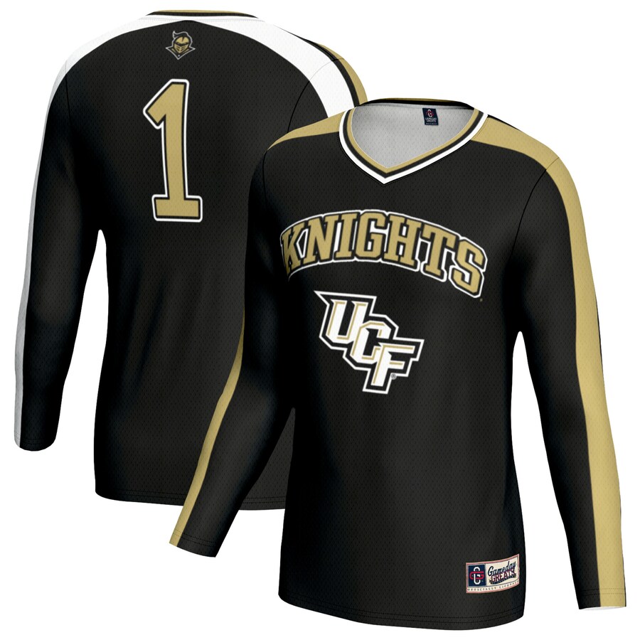 Unisex GameDay Greats Black UCF Knights Women's Volleyball Lightweight Fashion Jersey
