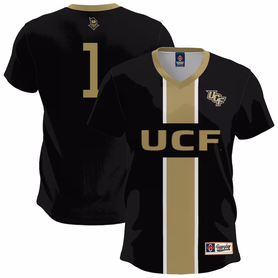 Youth GameDay Greats  Black UCF Knights Lightweight Soccer Fashion Jersey