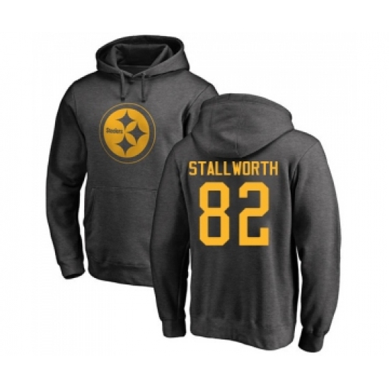 Football Pittsburgh Steelers #82 John Stallworth Ash One Color Pullover Hoodie